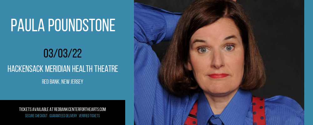 Paula Poundstone at Hackensack Meridian Health Theatre tickets Paula Poundstone at Hackensack Meridian Health Theatre