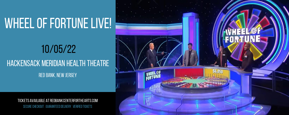 Wheel Of Fortune Live! at Hackensack Meridian Health Theatre tickets Wheel Of Fortune Live! at Hackensack Meridian Health Theatre