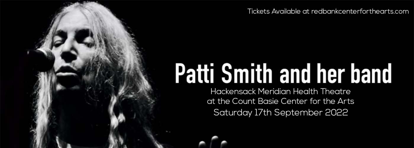 Patti Smith and Her Band at Hackensack Meridian Health Theatre tickets Patti Smith and Her Band at Hackensack Meridian Health Theatre