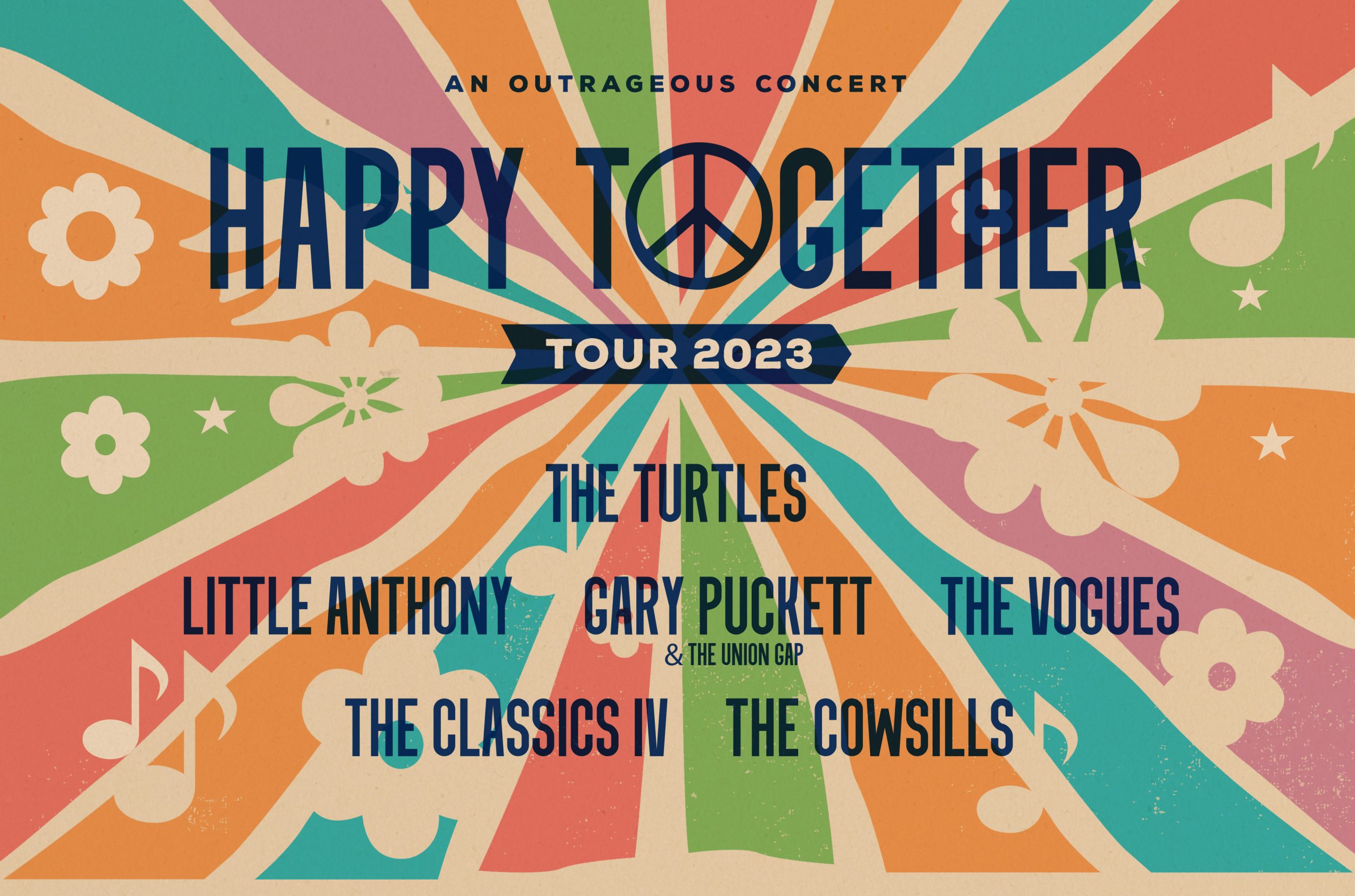 Happy Together Tour: The Turtles, Little Anthony, Gary Puckett and The Union Gap & The Vogues at Hackensack Meridian Health Theatre