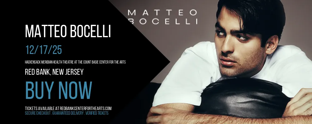 Matteo Bocelli at Hackensack Meridian Health Theatre at the Count Basie Center for the Arts